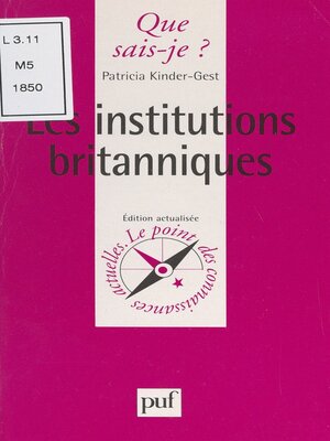 cover image of Les institutions britanniques